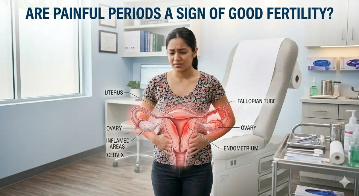painful periods fertility, are painful periods a sign of fertility, dysmenorrhea and fertility, period pain meaning fertility, menstrual cramps fertility 2026, does period pain mean ovulation, fertility signs in women, healthy menstrual cycle fertility, causes of painful periods, endometriosis fertility link, hormonal imbalance period pain, ovulation symptoms and cramps, how to improve fertility naturally, signs of good fertility in women, irregular periods and fertility, severe cramps infertility risk, reproductive health women 2026, menstrual health guide, period pain causes and treatment, can cramps mean high fertility